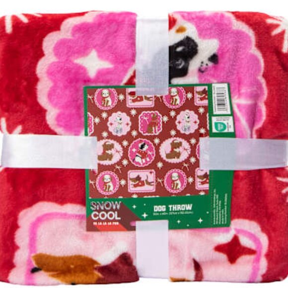 Christmas Themed Dog Throw Plush Blanket 50 in x 60 in Brand new in Package - Picture 4 of 4
